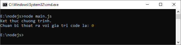 Đối tượng Process trong Node.js Đối tượng Process trong Node.js