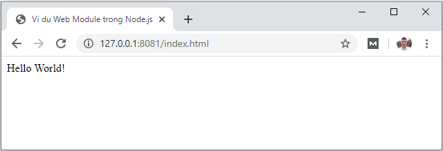 Web Module trong Node.js