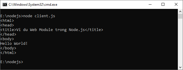Web Module trong Node.js Web Module trong Node.js