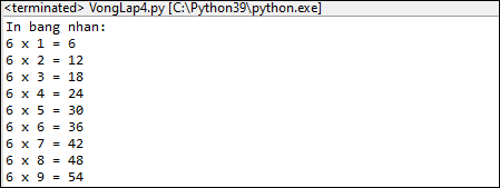 Bài tập vòng lặp trong Python Bài tập vòng lặp trong Python