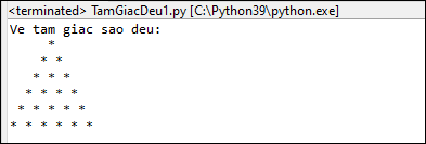 Bài tập Python - Vẽ tam giác đều trong Python Bài tập Python - Vẽ tam giác đều trong Python