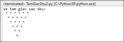 Bài tập Python - Vẽ tam giác đều trong Python Bài tập Python - Vẽ tam giác đều trong Python
