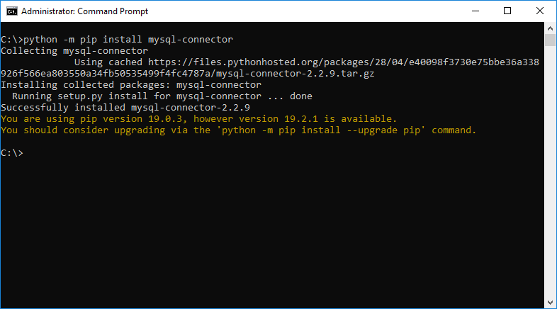Cài đặt môi trường MySQL cho Python Cài đặt môi trường MySQL cho Python