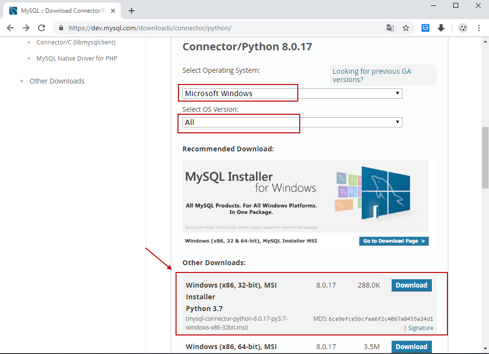 Cài đặt môi trường MySQL cho Python Cài đặt môi trường MySQL cho Python