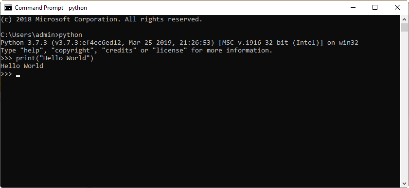 Chương trình Hello World trong Python Chương trình Hello World trong Python