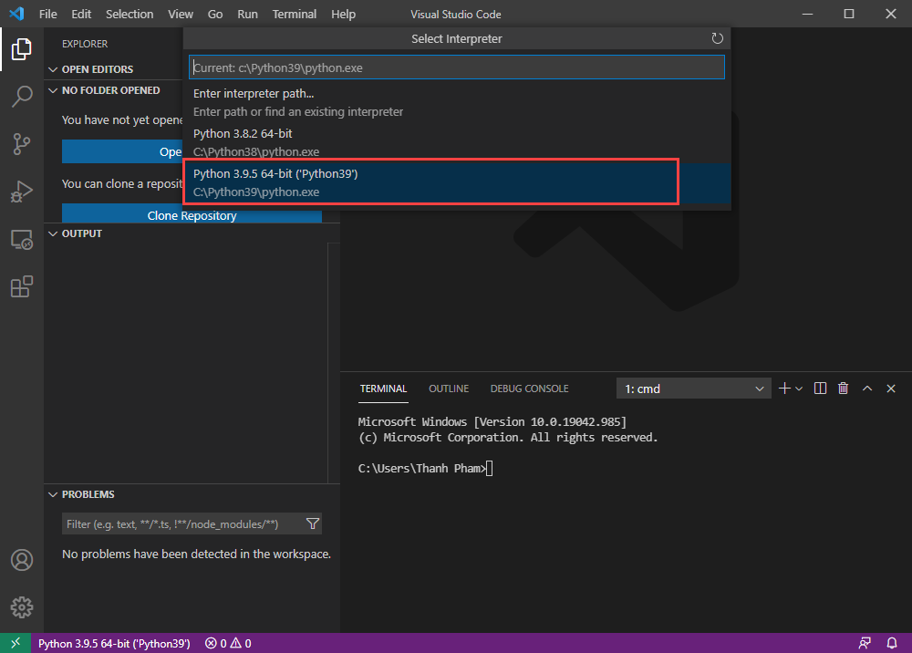Hướng dẫn bạn lập trình Python với Visual Studio Code Hướng dẫn bạn lập trình Python với Visual Studio Code Studio Code