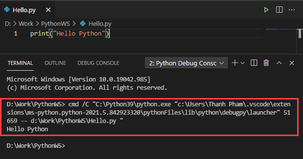 Hướng dẫn bạn lập trình Python với Visual Studio Code Hướng dẫn bạn lập trình Python với Visual Studio Code Studio Code