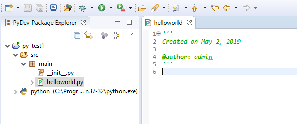 Viết chương trình Python trên Eclipse Viết chương trình Python trên Eclipse