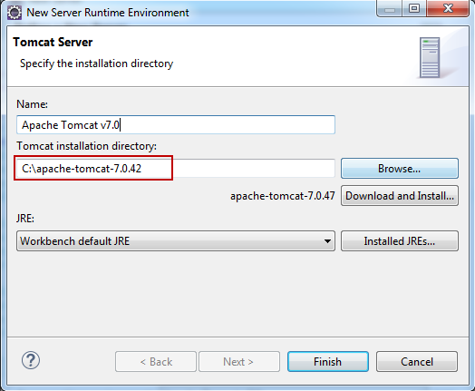 Cấu hình tomcat server trên Eclipse Cấu hình tomcat server trên Eclipse