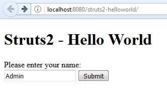 Struts2 - Hello World - 4